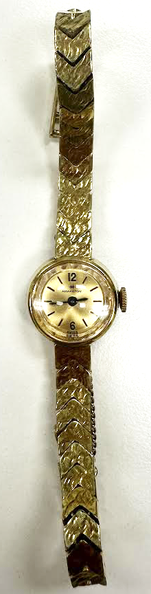 1960's Vintage Ladies Hamilton Yellow Gold Plated Watch