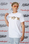 New York Skyline Foil Short Sleeve Tee