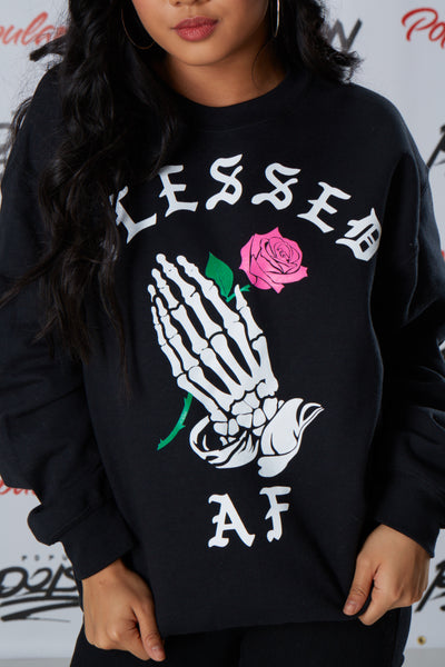 Blessed Prayer Long Sleeve Fleece