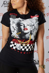 Marilyn Money Moves Gold Chain Short Sleeve Tee