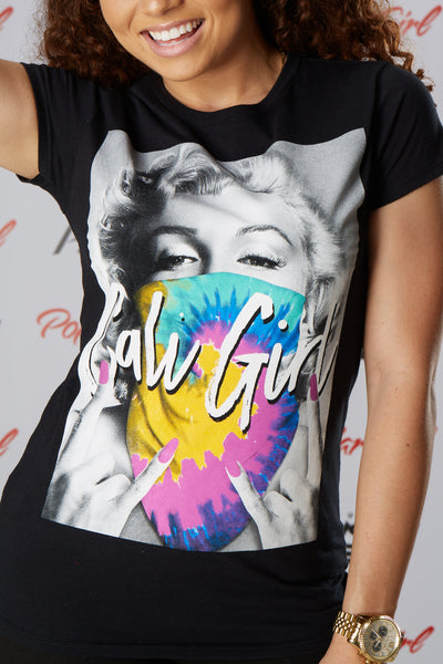 Marilyn Cali Girl Bandana Short Sleeve Tee