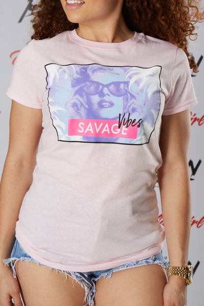 Marilyn Savage Vibes Short Sleeve Tee