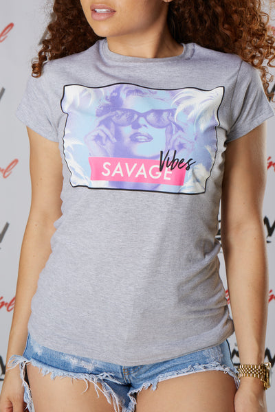 Marilyn Savage Vibes Short Sleeve Tee